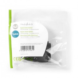 Adattatore TosLink | TosLink Femmina Adattatore TosLink | TosLink Femmina   2 TosLink Femmina | Nero