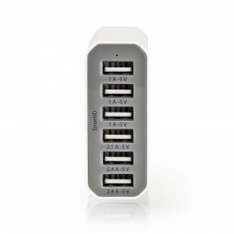 Caricabatterie da Parete 10 0 A 6 out Caricabatterie da Parete | 10 0 A | 6 uscite | USB A | Bianco