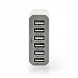 Caricabatterie da Parete 10 0 A 6 out Caricabatterie da Parete | 10 0 A | 6 uscite | USB A | Bianco