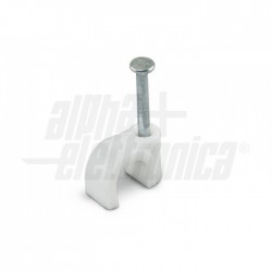 GRAFFETTA D 6/7 X CAVO TONDO 1 Graffetta rotonda per bloccaggio cavi ø6/7mm