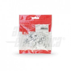 GRAFFETTA D 6/7 X CAVO TONDO 1 Graffetta rotonda per bloccaggio cavi ø6/7mm