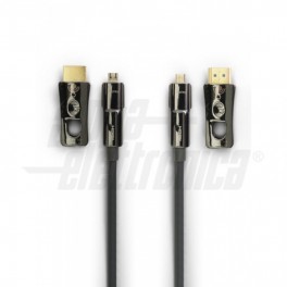 Cavo HDMI® Attivo in Fibra Ottica    50m Cavo HDMI® Attivo in Fibra Ottica   High Speed with Ethernet   Con adattatore Micro HDM
