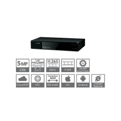 DVR 4CH 5MP 5IN1 VGA HDMI CVBS 1HDD Xvr serie pro line 5in1 a 4 ch (ahd, tvi, cvi, 960h, ip)