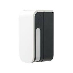 Rivelatore doppio PIR da esternosenza fili, 12+12m, antimascheramento, corpo nero, coperchio bianco