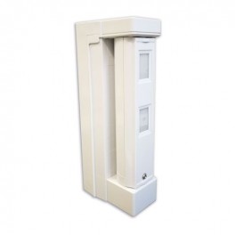 Rivelatore PIR per esternoa barriera con antimascheramento, regolabile 5m / 2m