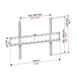 SUPPORTO TV/LCD/CURVED QUADRO2 32 60 