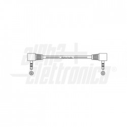 CAVO SPINA JK 3,5 90° STE A SPIN 3,5 1,5 Cavo da spina jack Ø3,5 90° Stereo a spina jack Ø3,5 90° Stereo   1,5m
