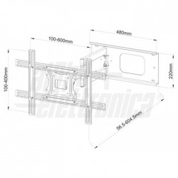 SUPPORTO UNIVERSALE TV LCD PLASMA 