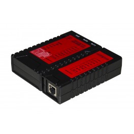 TESTER DI RETE PER CAVI RJ11 RJ45 E POE CON VERIFICA STANDARD 802 3 at/af