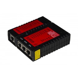 TESTER DI RETE PER CAVI RJ11 RJ45 E POE CON VERIFICA STANDARD 802 3 at/af