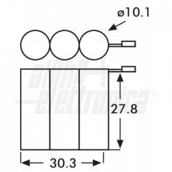 BATT  NI MH 3 6V 330MAH 