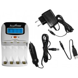 CARICA  BATTERIA  Ni MH Caricabatteria Rapido per la ricarica di 2 o 4 batterie Ni MH, formato AA e AAA