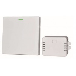 INTERRUTTORE CINETICO 1 TASTO Pulsante wireless (senza fili) per 1 gruppo di luci posizionabile ovunque nella stanza 
