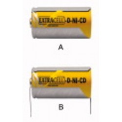 BATTERIA NI CD TORCIA 1,2V 4500mA CON T CON TERMINALI