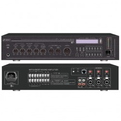 AMPLIFICATORE MIXER WIFI 5 ZONE 240W Amplificatore pa 100v   240w wifi/usb/bt