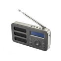 RADIO DAB SOUNDAB METAL BLACK RADIO DIGITALE DAB+ E FM CON BATTERIA RICARICABILE COLOREBLACK
