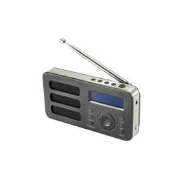 RADIO DAB SOUNDAB METAL BLACK RADIO DIGITALE DAB+ E FM CON BATTERIA RICARICABILE COLOREBLACK