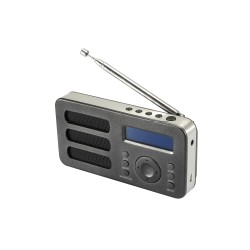 RADIO DAB SOUNDAB METAL BLACK RADIO DIGITALE DAB+ E FM CON BATTERIA RICARICABILE COLOREBLACK