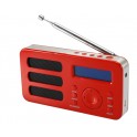 RADIO DAB SOUNDAB METAL RED RADIO DIGITALE DAB+ E FM CON BATTERIA RICARICABILE COLORERED