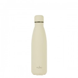 Puro Bottiglia ICON in acciaio con trattamento in polvere doppio strato 500ml Beige