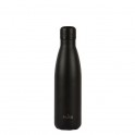 Puro Bottiglia ICON in acciaio con trattamento in polvere doppio strato 500ml Nero