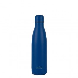 Puro Bottiglia ICON in acciaio con trattamento in polvere doppio strato 500ml Dark Blue