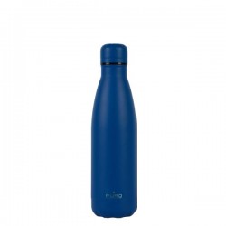 Puro Bottiglia ICON in acciaio con trattamento in polvere doppio strato 500ml Dark Blue
