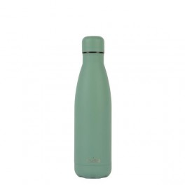 Puro Bottiglia ICON in acciaio con trattamento in polvere doppio strato 500ml Dark Green