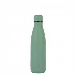 Puro Bottiglia ICON in acciaio con trattamento in polvere doppio strato 500ml Dark Green