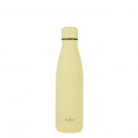 Puro Bottiglia ICON in acciaio con trattamento in polvere doppio strato 500ml Light Yellow