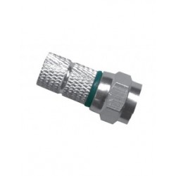 CONNETTORE  F VITE 6,8 mm VERDE 