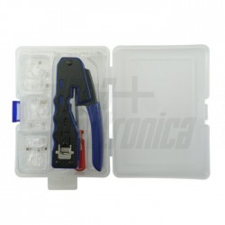 BOX PINZA 98 168 E CONNETTORI KIT PINZA E CONNETTORI RJ45 + CACCIAVITE