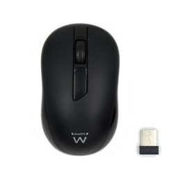 MOUSE OTTICO WIRELESS 1000dpi NERO   EWENT  