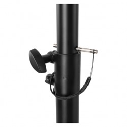 TREPPIEDE X CASSE PA SERIE LX Treppiede, con regolazione in altezza dell’asta telescopica e ammortizzatore a molla per casse acu