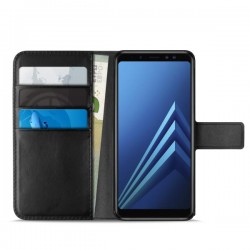 Cust Ecop  Wallet Case  Samsung A8 2018 Cust Ecop  Wallet Case  Samsung A8 2018 5 5  Flip Oriz+3Vani Carta+Tasca Bancon+StandUp+