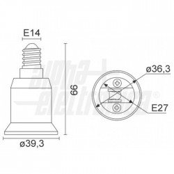 ADAPTER E14   E27 