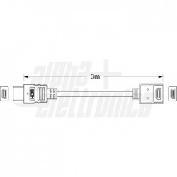 Cavo HDMI HDMI 90 M/N Nero 3m 