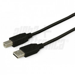 CAVO SPINA  USB A SPINA  USB B 1,8M NERO 