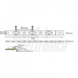 N LED B 5m 60L/m 5050 12V 14,4W/m BNIP65 
