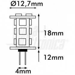 LAMP 15LED G4 1,5w 100Lm BIANCO CALDO