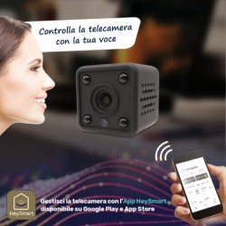 MINI TELECAMERA IP WI FI DA INTERNO MINI TELECAMERA IP WI FI DA INTERNO HD 960P CON BATTERIA DI BACKUP  COMPATIBILE ONVIF