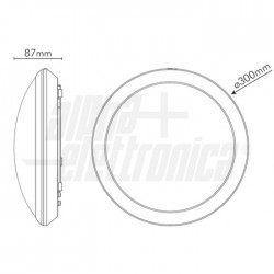 Plafoniera Led 16W   ø300mm     natur Plafoniera Led 16W   ø300mm   Bianco naturale   Sensore movimento efunzione Emergenza