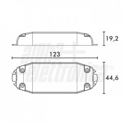 ALIMENTATORE TENSIONE COST 24V 15W Alimentatore per Led a tensione costante 15W   24Vdc