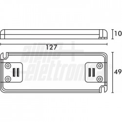 ALIMENTATORE CORR COST 700MA 12W SLIM Alimentatore per Led a corrente costante 12W   700mA