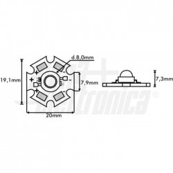 LED POWER 3W 700MA 3000K SUPP  