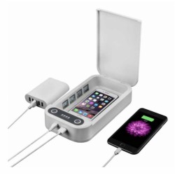 Sterilizzatore UV C per Smartphone Sterilizzatore UV C per Smartphone e oggetti con carica wireless