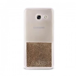 Puro Cover  PC+TPU  Sand  per Samsung Galaxy J5 2017 5 3  con liquido e glitter Oro