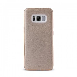 Puro Cover PC+TPU Shine per Samsung Galaxy S8 5 8  Oro Rosa