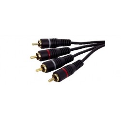 CAVO 2 SP RCA/2 SP RCA 3M DORATE PLASTICA
