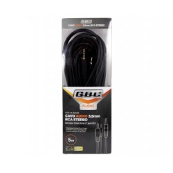 CAVP SP  3,5MM 2XSP RCA 5M GOLD PLASTIC BOX